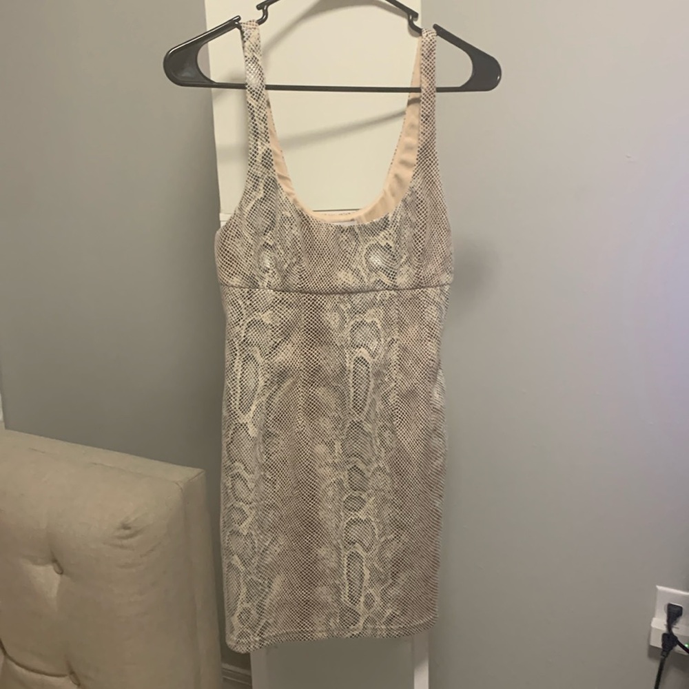 Urban Outfitters suede textured snakeskin dress